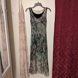 Sheer Print Dress